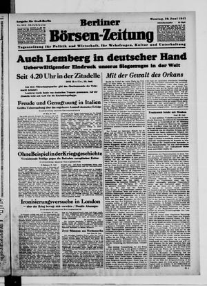 Berliner Börsen-Zeitung vom 30.06.1941