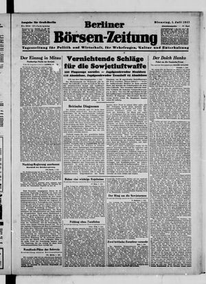 Berliner Börsen-Zeitung vom 01.07.1941