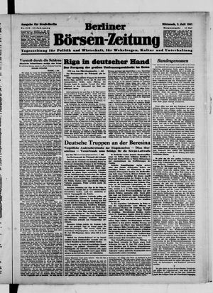Berliner Börsen-Zeitung vom 02.07.1941