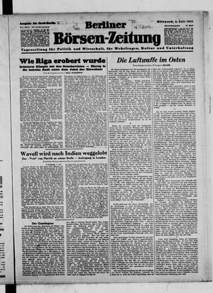 Berliner Börsen-Zeitung vom 02.07.1941