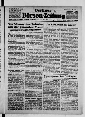 Berliner Börsen-Zeitung vom 04.07.1941