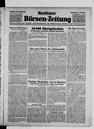 Berliner Börsen-Zeitung vom 05.07.1941