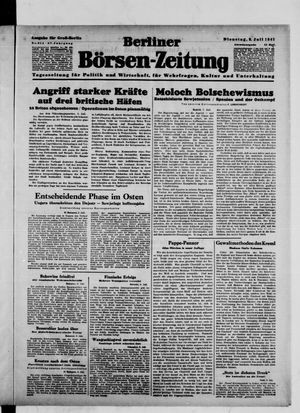 Berliner Börsen-Zeitung vom 08.07.1941