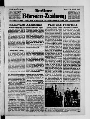 Berliner Börsen-Zeitung vom 09.07.1941