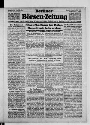 Berliner Börsen-Zeitung vom 10.07.1941