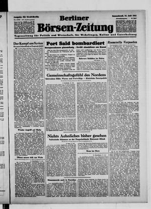 Berliner Börsen-Zeitung vom 12.07.1941