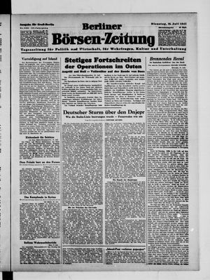 Berliner Börsen-Zeitung vom 15.07.1941