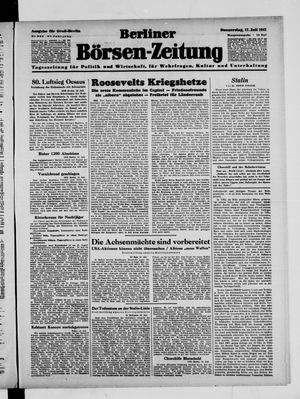 Berliner Börsen-Zeitung vom 17.07.1941