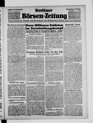 Berliner Börsen-Zeitung vom 17.07.1941