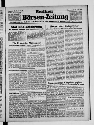 Berliner Börsen-Zeitung vom 26.07.1941