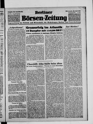Berliner Börsen-Zeitung vom 30.07.1941
