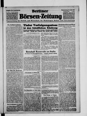 Berliner Börsen-Zeitung vom 31.07.1941
