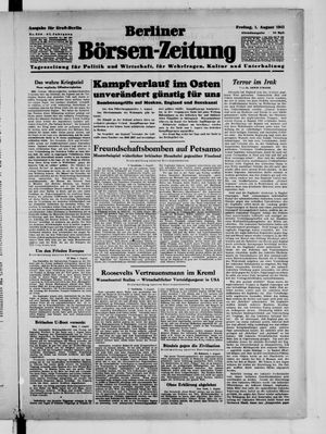 Berliner Börsen-Zeitung vom 01.08.1941