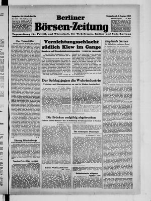 Berliner Börsen-Zeitung vom 02.08.1941