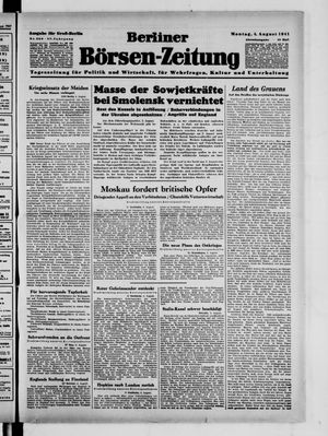 Berliner Börsen-Zeitung vom 04.08.1941