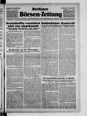 Berliner Börsen-Zeitung vom 05.08.1941