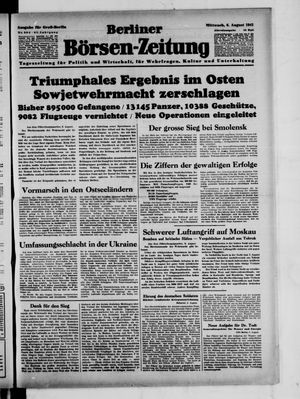 Berliner Börsen-Zeitung vom 06.08.1941
