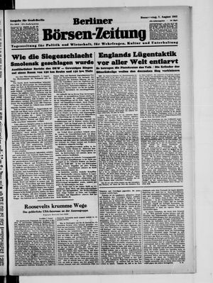 Berliner Börsen-Zeitung vom 07.08.1941