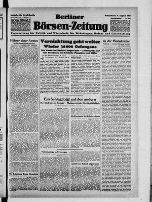 Berliner Börsen-Zeitung vom 09.08.1941