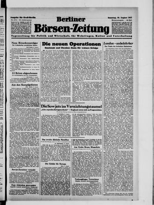 Berliner Börsen-Zeitung vom 10.08.1941