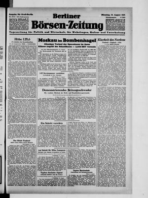 Berliner Börsen-Zeitung vom 12.08.1941
