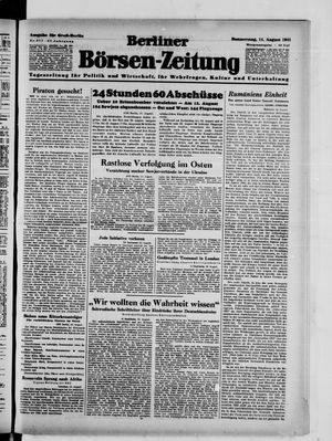 Berliner Börsen-Zeitung vom 14.08.1941