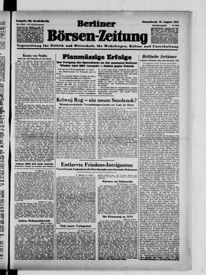 Berliner Börsen-Zeitung vom 16.08.1941