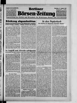 Berliner Börsen-Zeitung vom 17.08.1941
