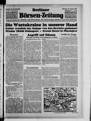 Berliner Börsen-Zeitung vom 19.08.1941