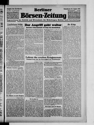 Berliner Börsen-Zeitung vom 23.08.1941