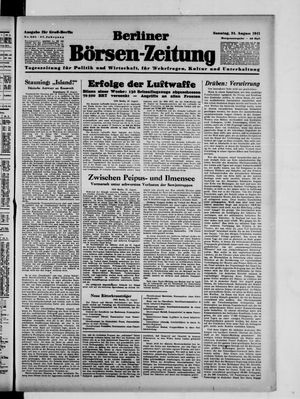 Berliner Börsen-Zeitung vom 24.08.1941