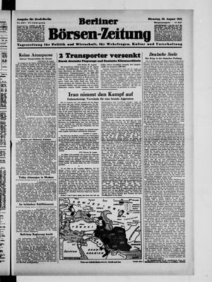 Berliner Börsen-Zeitung vom 26.08.1941