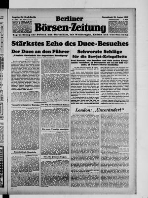 Berliner Börsen-Zeitung vom 30.08.1941