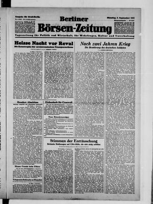 Berliner Börsen-Zeitung vom 02.09.1941