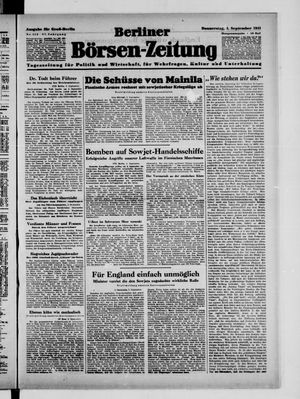 Berliner Börsen-Zeitung vom 04.09.1941