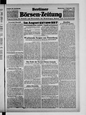 Berliner Börsen-Zeitung vom 04.09.1941