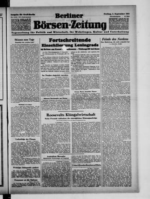Berliner Börsen-Zeitung vom 05.09.1941