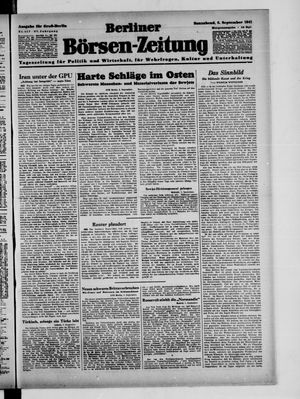 Berliner Börsen-Zeitung vom 06.09.1941