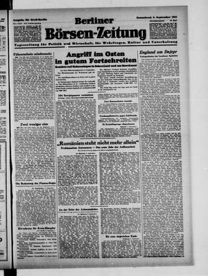 Berliner Börsen-Zeitung vom 06.09.1941