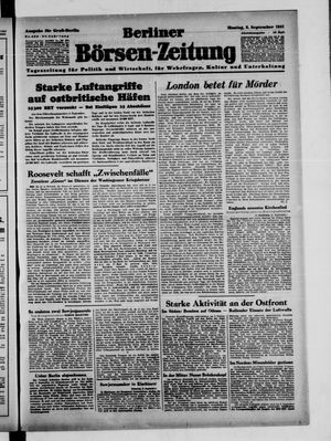 Berliner Börsen-Zeitung vom 08.09.1941