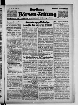 Berliner Börsen-Zeitung vom 11.09.1941