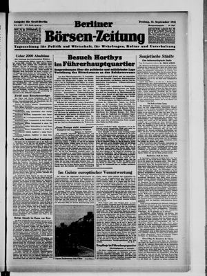 Berliner Börsen-Zeitung vom 12.09.1941