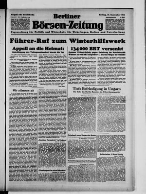 Berliner Börsen-Zeitung vom 12.09.1941