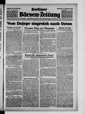 Berliner Börsen-Zeitung vom 16.09.1941
