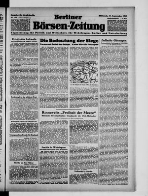 Berliner Börsen-Zeitung vom 17.09.1941