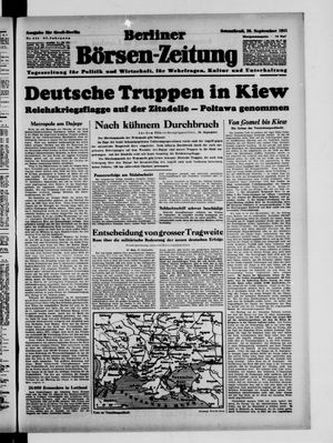 Berliner Börsen-Zeitung vom 20.09.1941