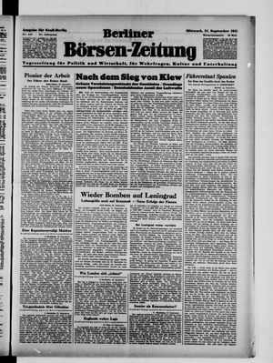 Berliner Börsen-Zeitung vom 24.09.1941