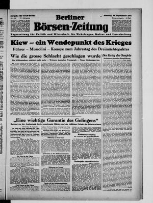 Berliner Börsen-Zeitung vom 28.09.1941