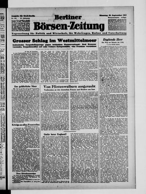 Berliner Börsen-Zeitung vom 30.09.1941
