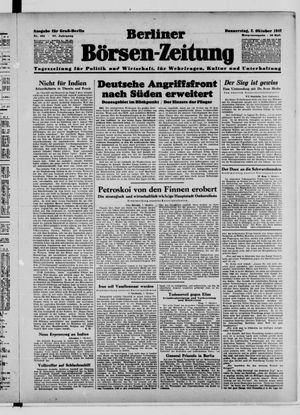 Berliner Börsen-Zeitung vom 02.10.1941
